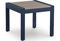 marby shores blue gray end table   