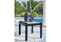 marby shores blue gray end table   