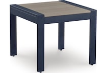 marby shores blue gray end table   