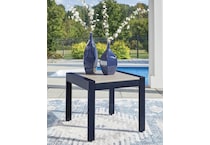 marby shores blue gray end table   