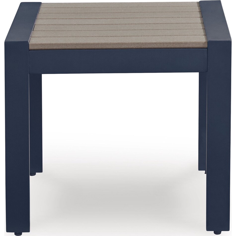 marby shores blue gray end table   