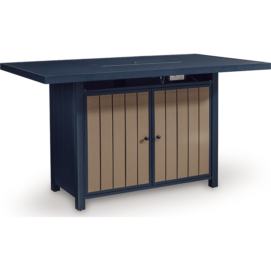 marby shores blue gray fire pit   