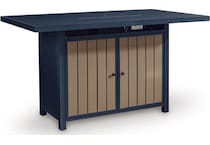 marby shores blue gray fire pit   