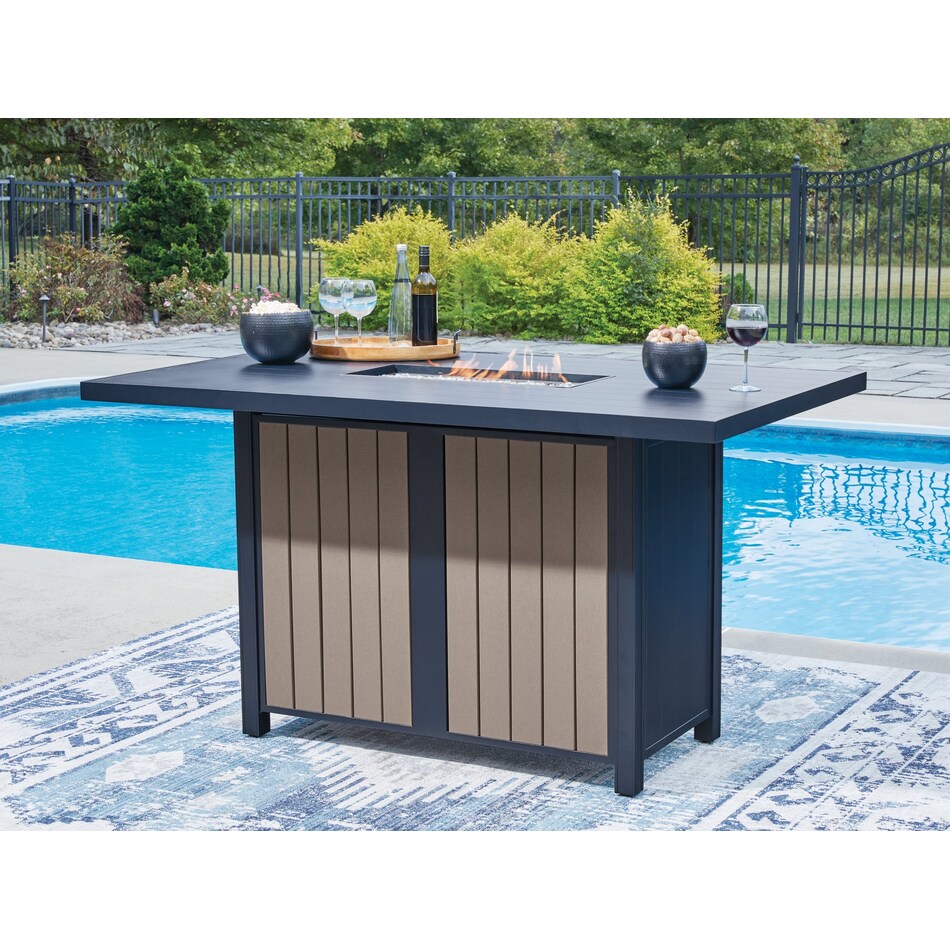 marby shores blue gray fire pit   