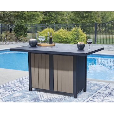 MABRY SHORES OUTDOOR BAR TABLE WITH FIRE PIT