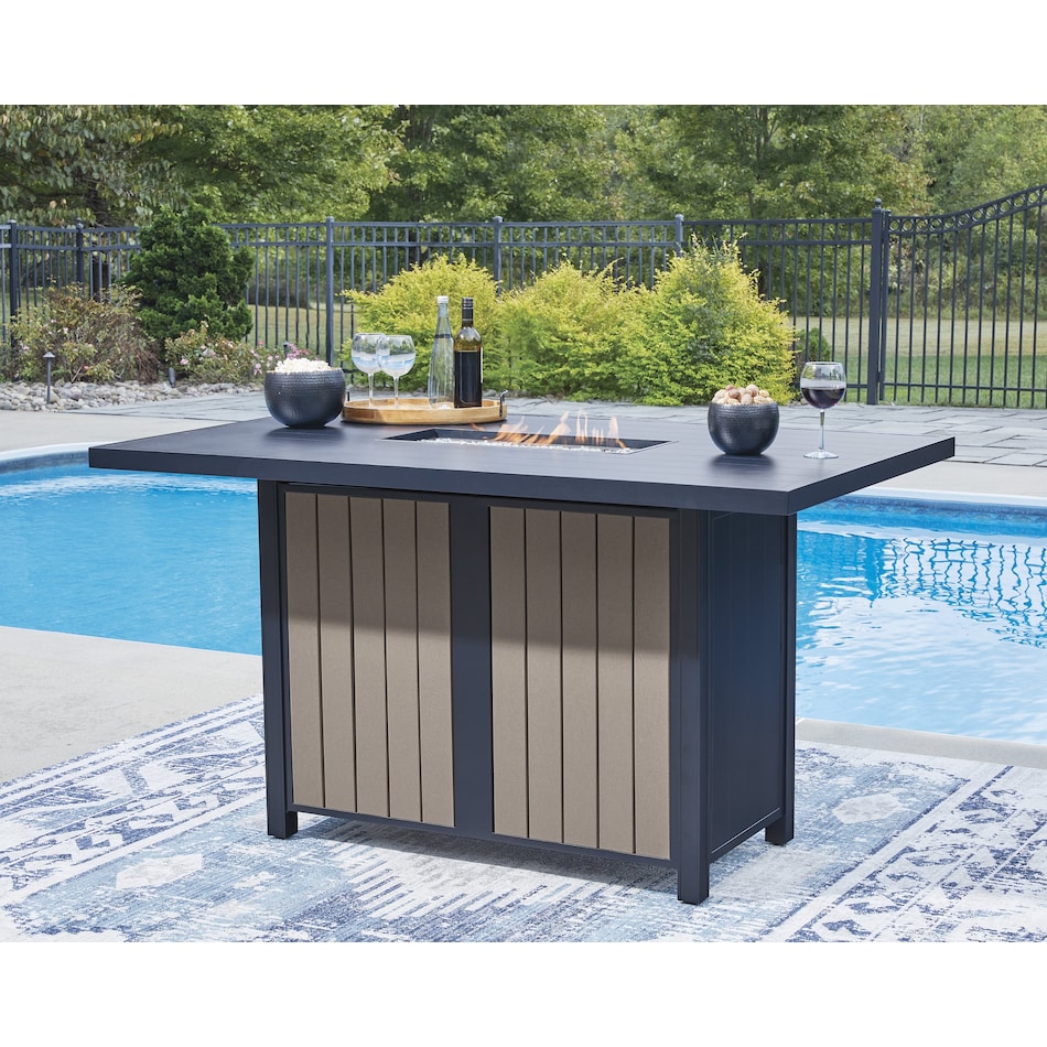 marby shores blue gray fire pit   