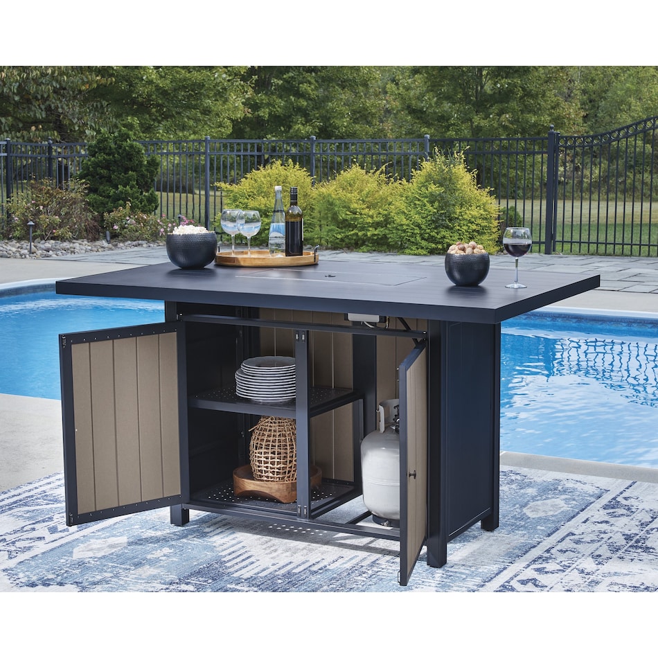 marby shores blue gray fire pit   