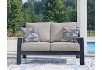 marby shores blue gray loveseat   
