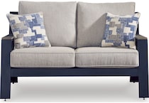 marby shores blue gray loveseat   