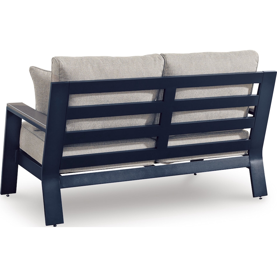 marby shores blue gray loveseat   