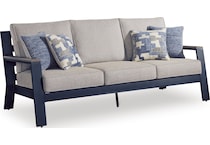 marby shores blue gray sofa   