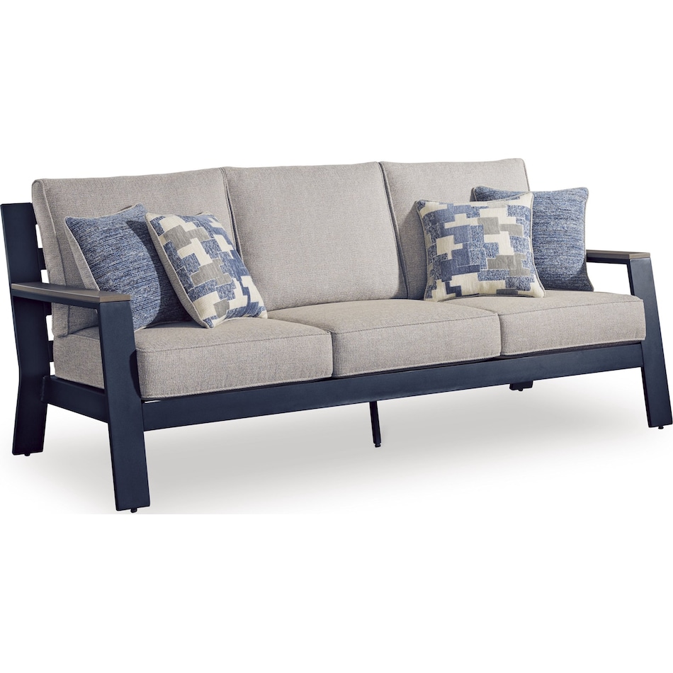 marby shores blue gray sofa   