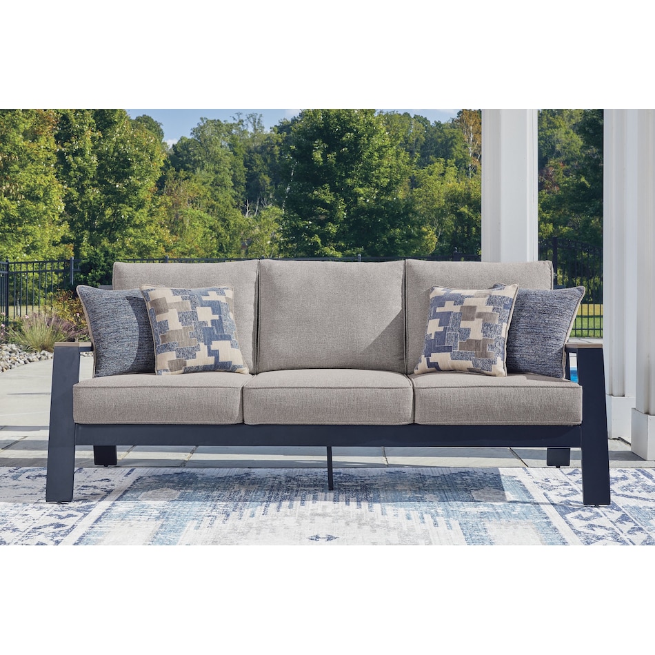 marby shores blue gray sofa   