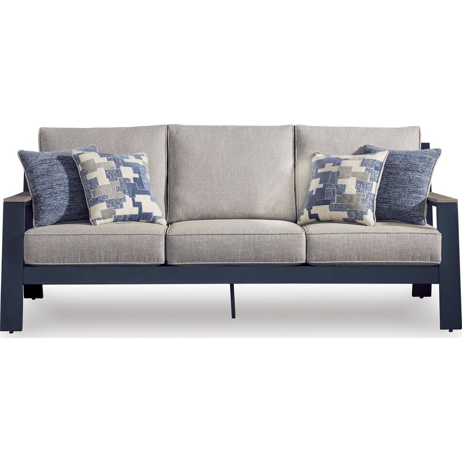 marby shores blue gray sofa   