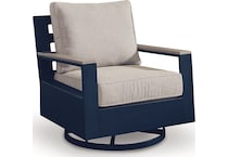 marby shores blue gray swivel chair   