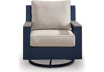marby shores blue gray swivel chair   