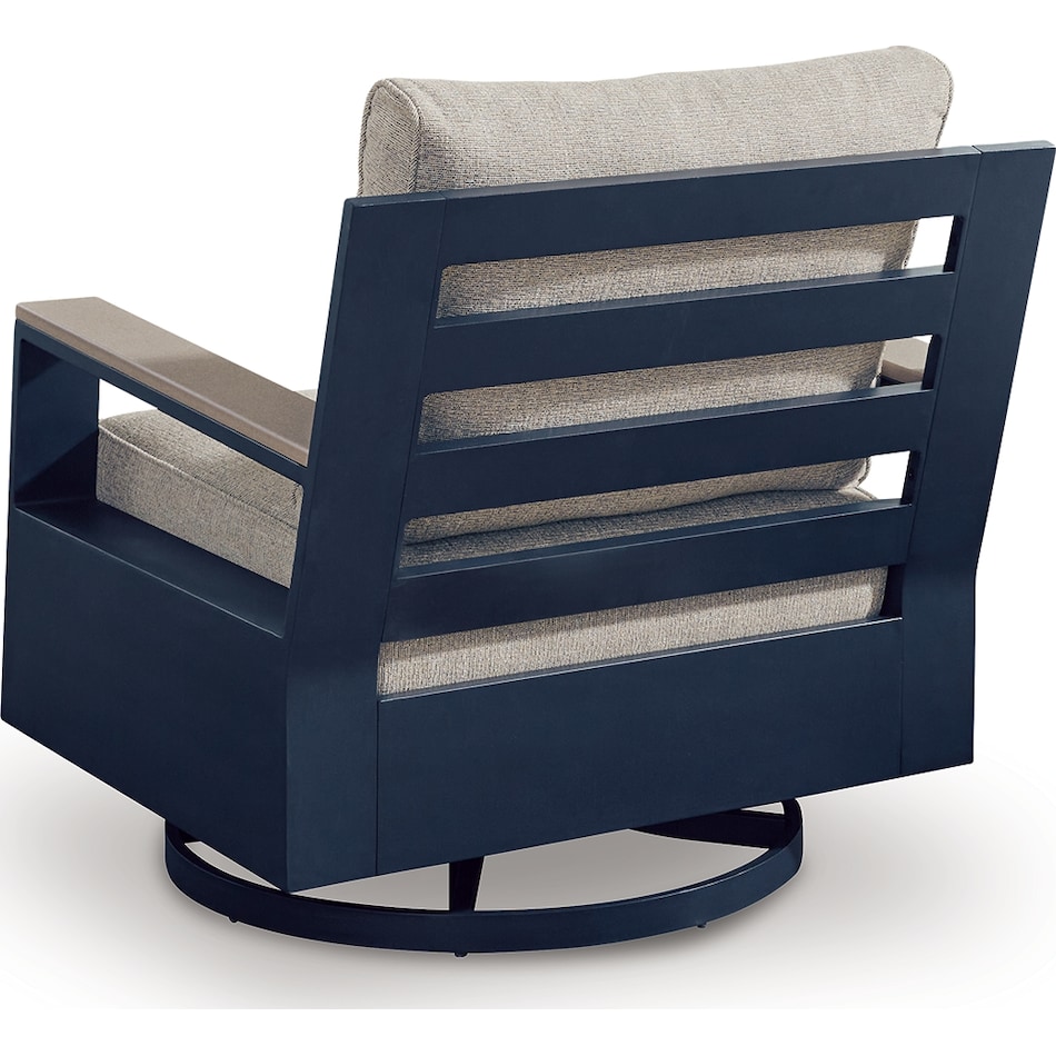 marby shores blue gray swivel chair   