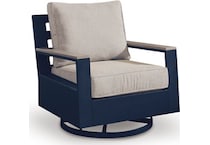 marby shores blue gray swivel chair   