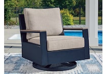 marby shores blue gray swivel chair   