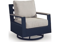marby shores blue gray swivel chair   