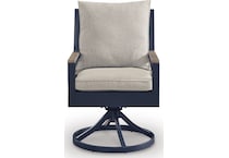 marby shores blue gray swivel chair   