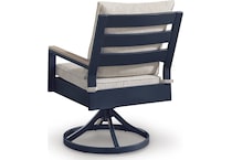 marby shores blue gray swivel chair   