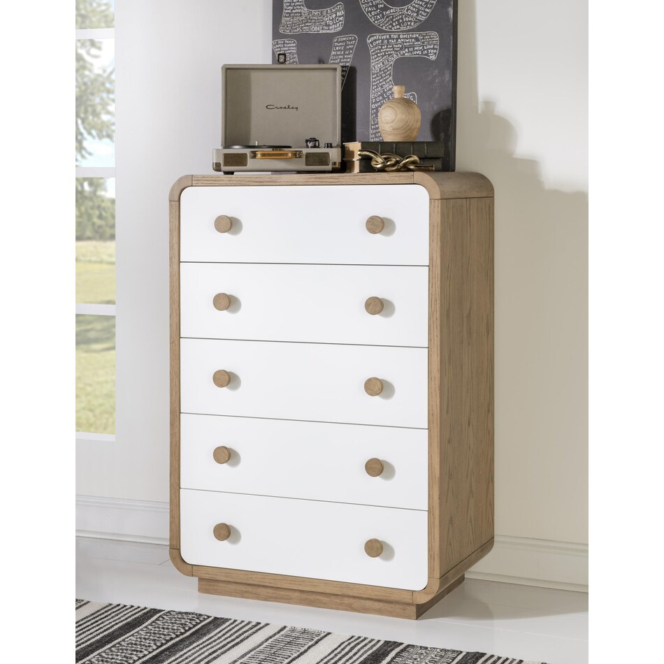 margo cloud white desert oak chest   