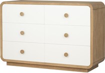 margo cloud white desert oak dresser   