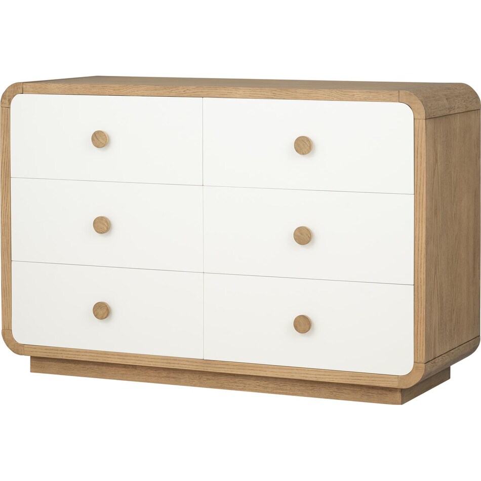 margo cloud white desert oak dresser   