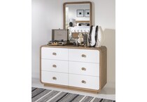 margo cloud white desert oak dresser   