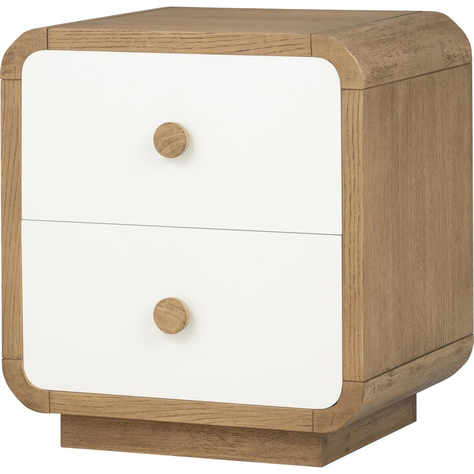 margo cloud white desert oak nightstand   