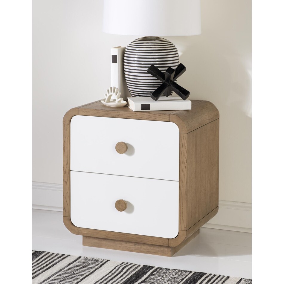 margo cloud white desert oak nightstand   
