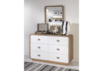 margo desert oak mirror   