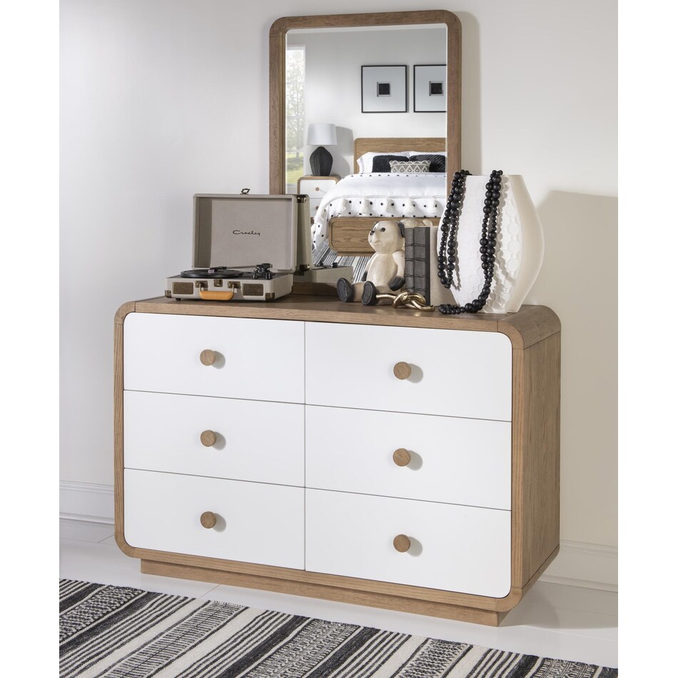 margo desert oak mirror   