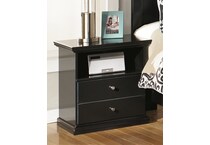 maribel black nightstand   