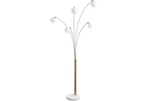 marilee champagne white floor lamp   