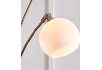 marilee champagne white floor lamp   