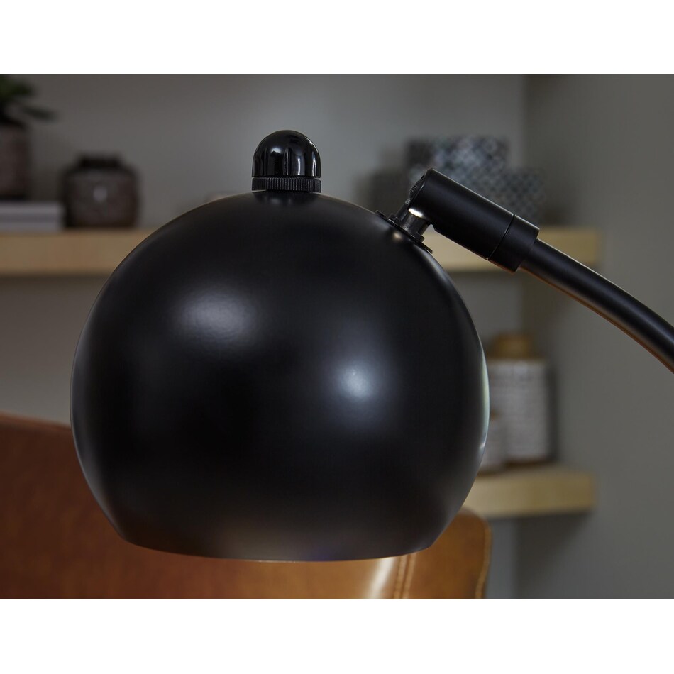 marinel black table lamp   