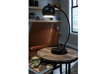 marinel black table lamp   