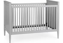 marlowe nursery light gray crib   