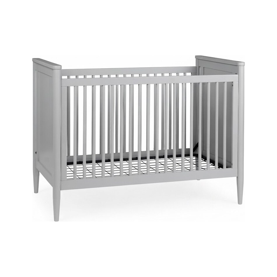 marlowe nursery light gray crib   