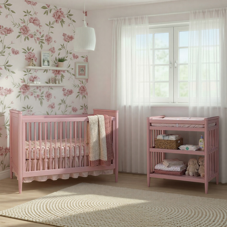 marlowe nursery pink crib   