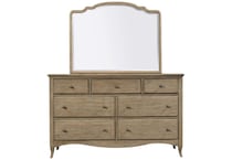 marseille brown light mirror   