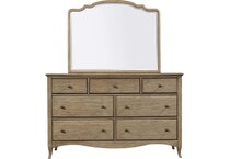 marseille brown light mirror   