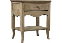 marseille brown light nightstand   