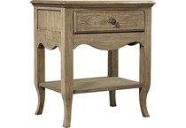 marseille brown light nightstand   