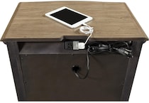 marseille brown light nightstand   