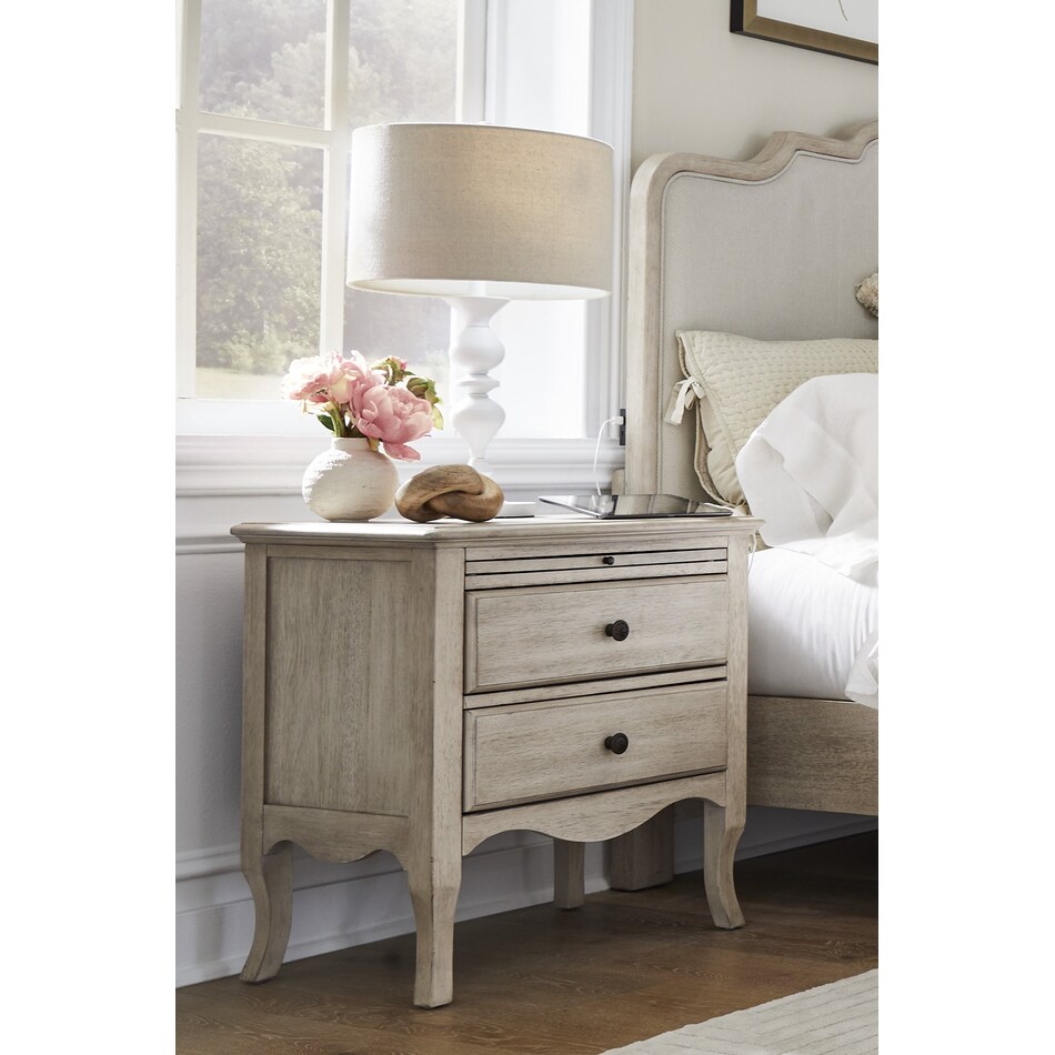 marseille linen nightstand   