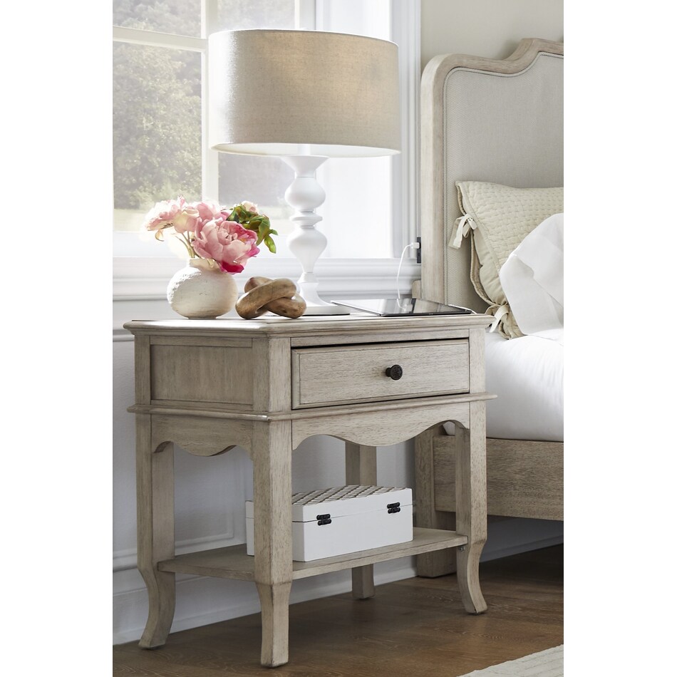 marseille linen nightstand   