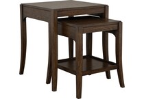 massillon brown end table   